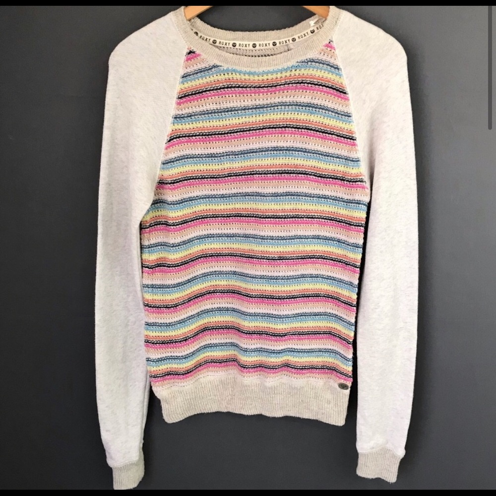 Roxy Rainbow Striped Sweater